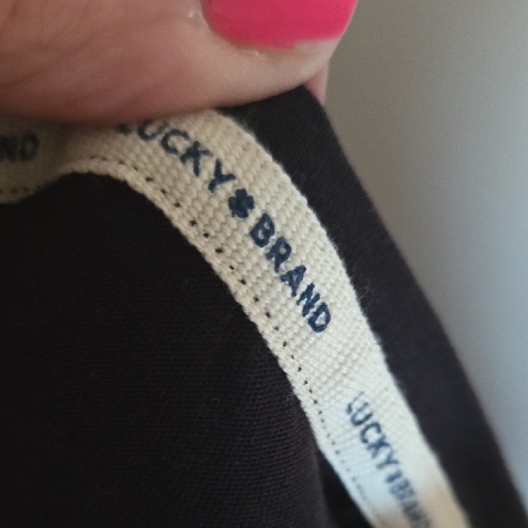 Lucky Brand Black Long Sleeve Top Size Xl - Picture 3 of 3